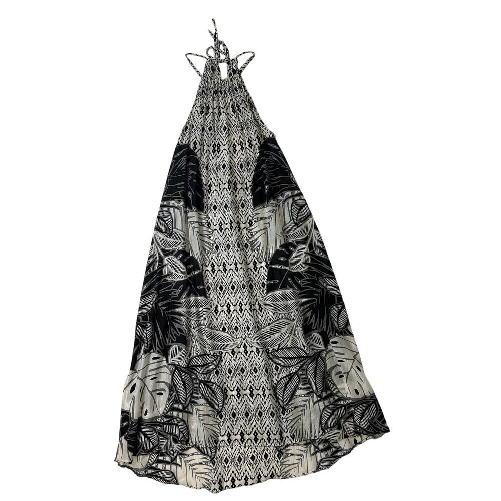 Echo women's Tribal Floral Beach Bathing Suit Cover Up Dress Size Small